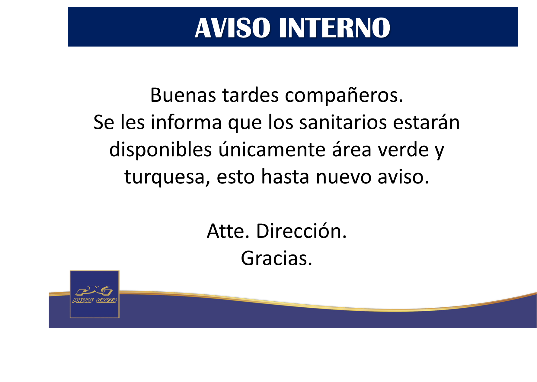 Aviso Interno-Sanitarios 