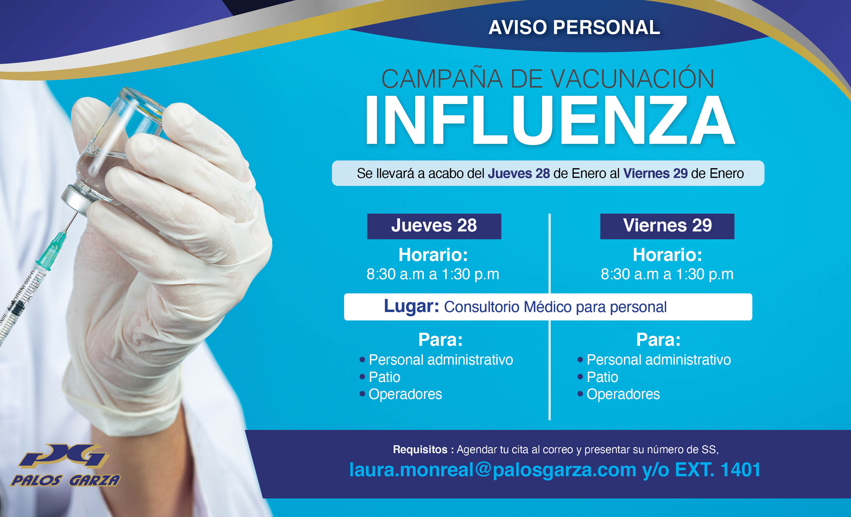 Campaña de vacunación influenza 