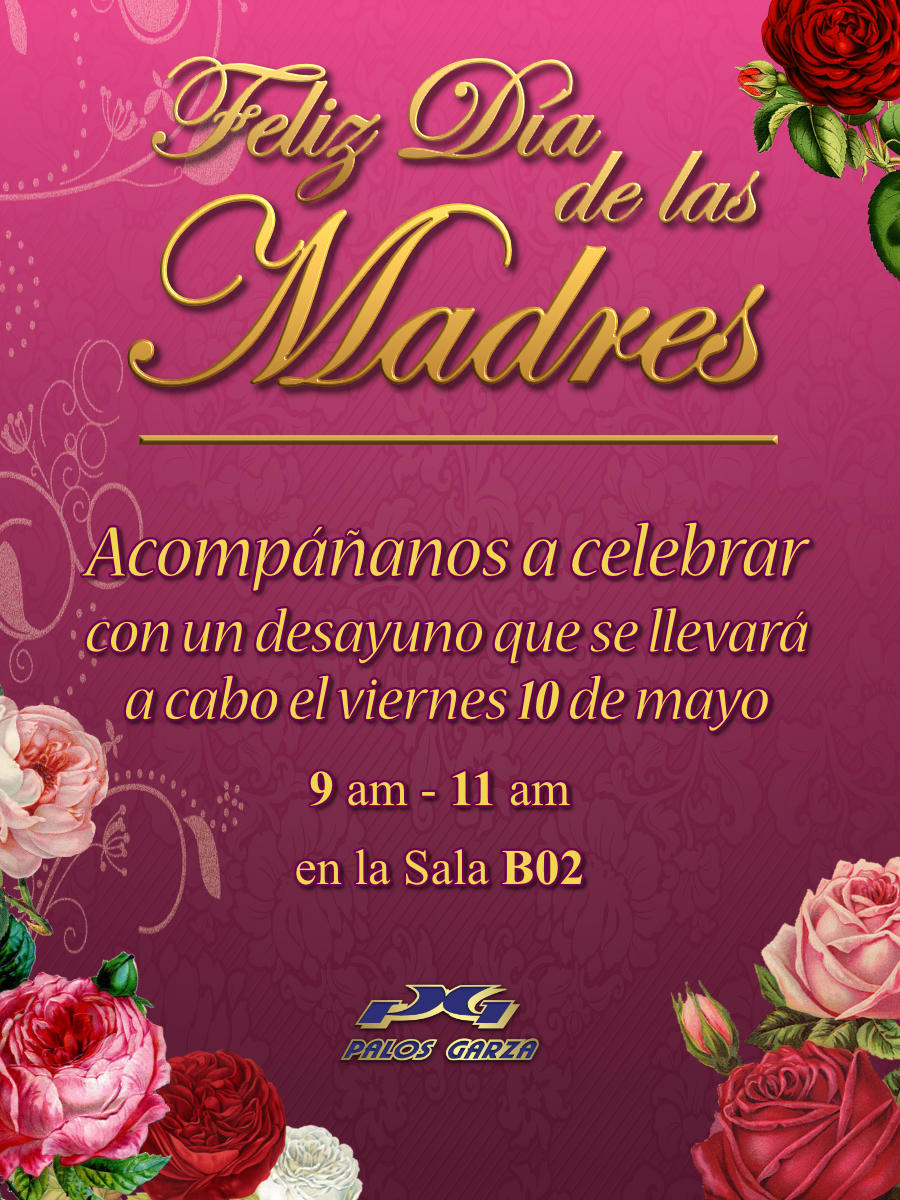 Invitación día de las madres. 