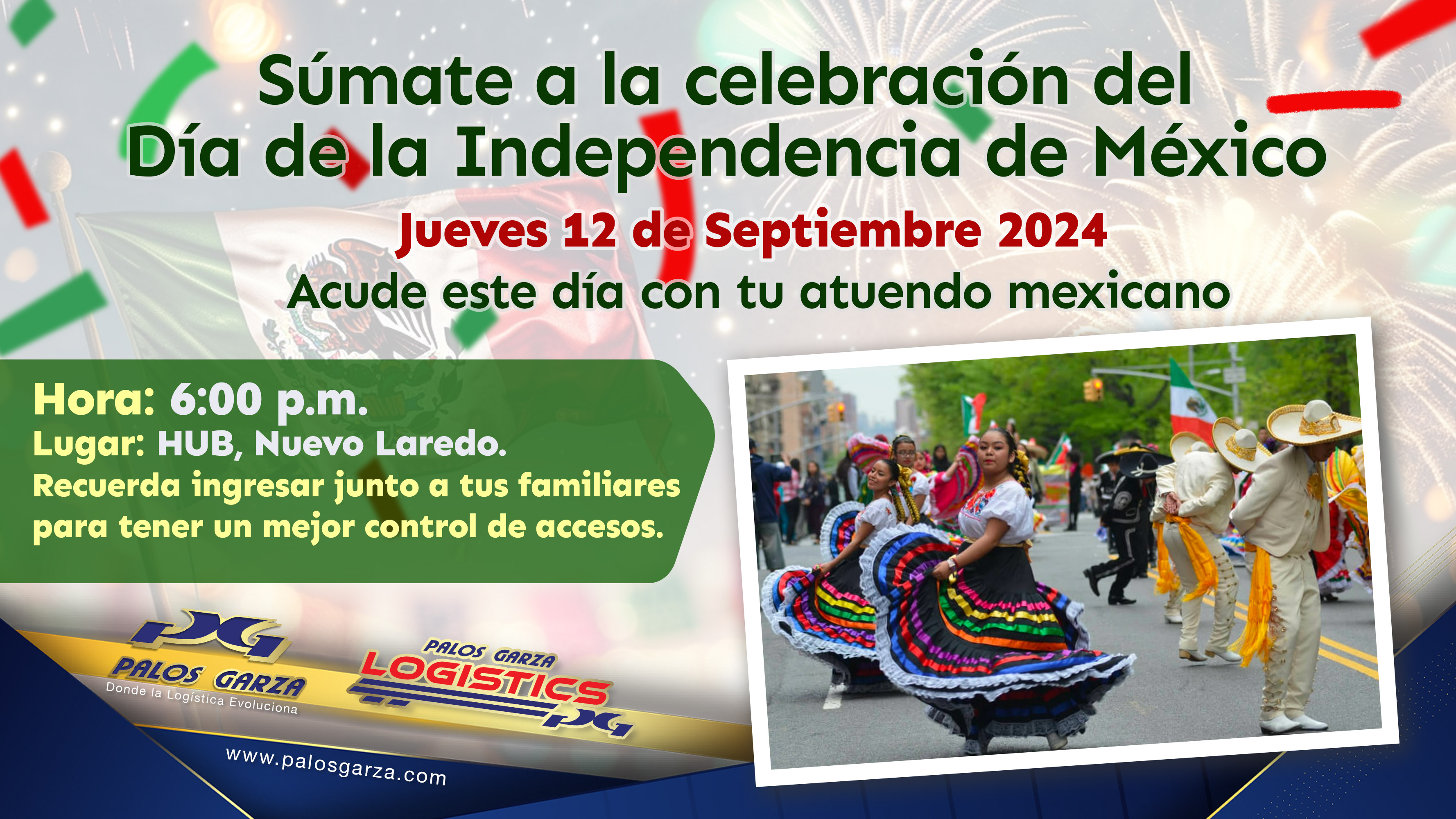 Súmate a la celebración del Dia de la Independencia de México.