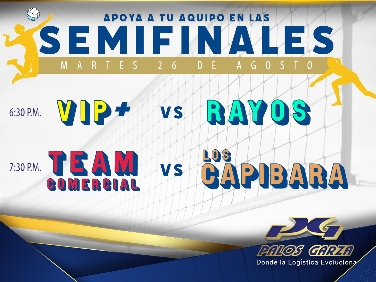 Aviso- Semifinales Voleibol 2025.