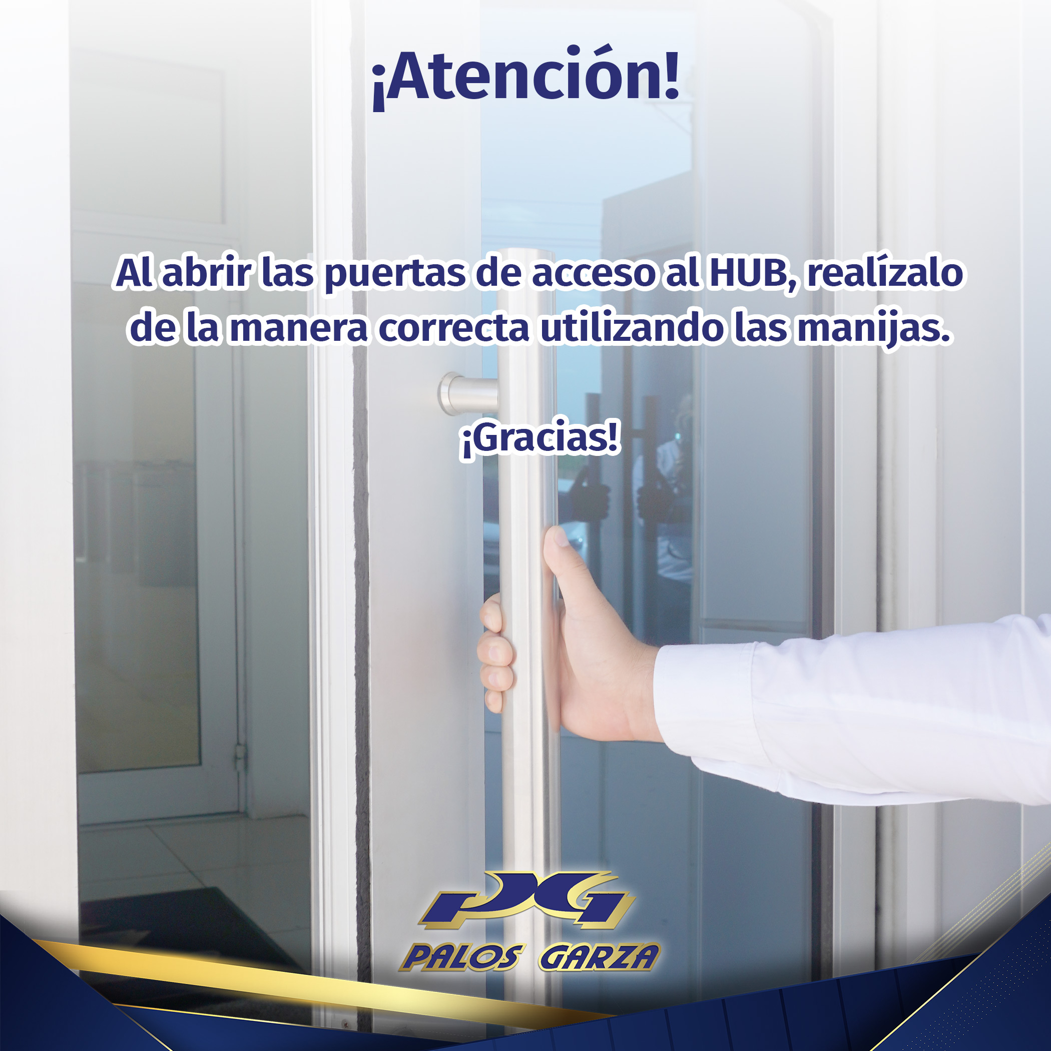 Aviso/ Abrir correctamente las puertas del HUB